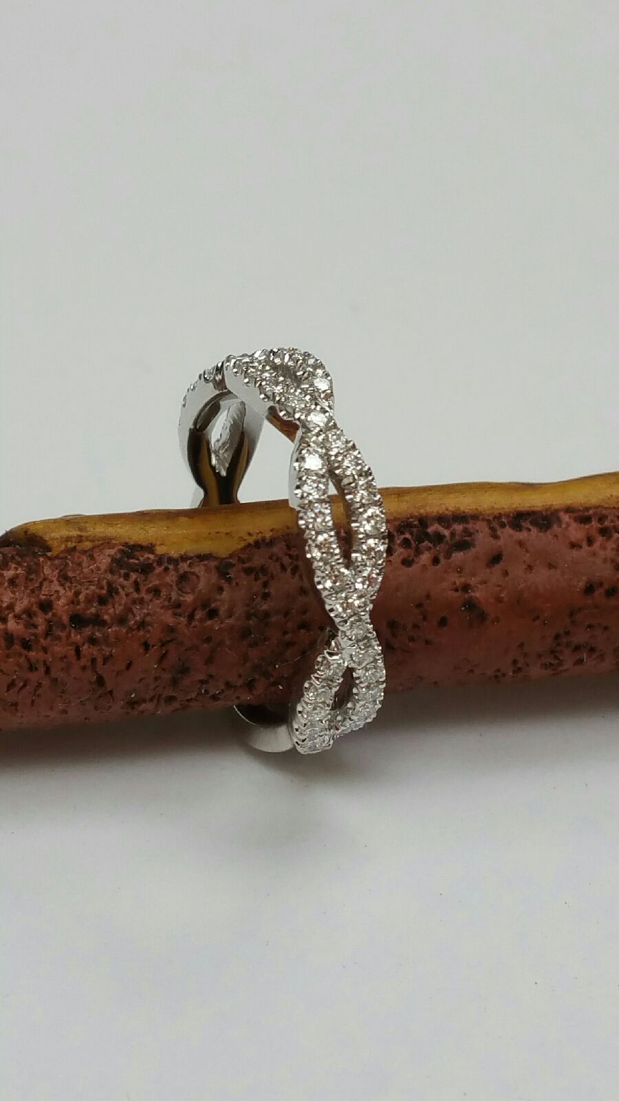 Infinity diamond ring