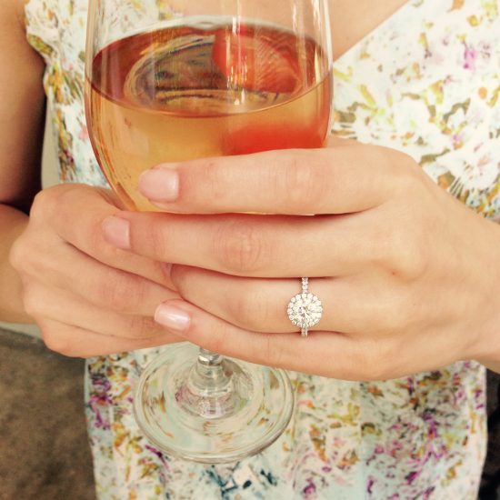 Halo diamond Engagement Ring